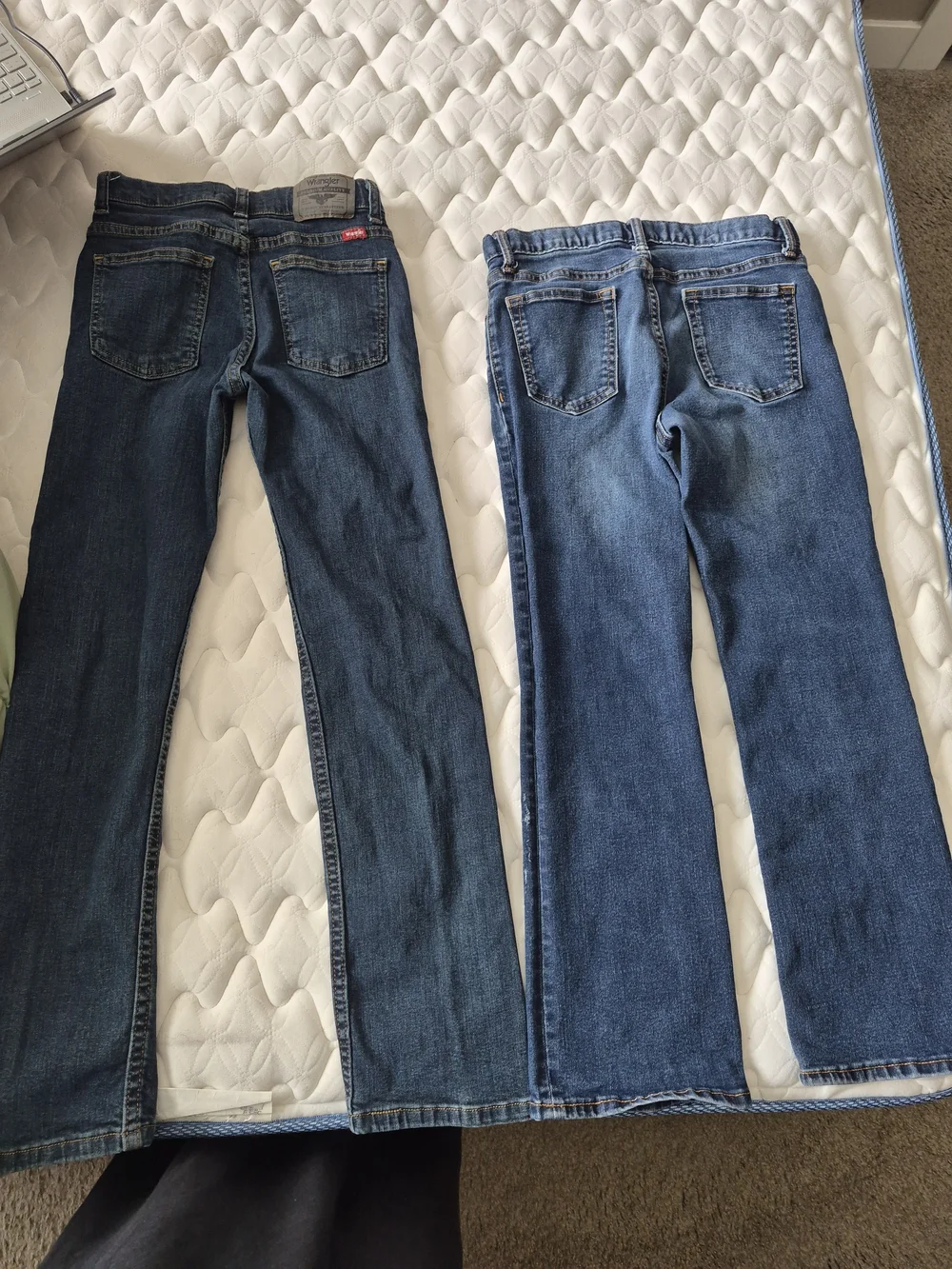 Wrangler & Old Navy Boys Classic Straight Blue Denim Jeans ( One Pair Each)